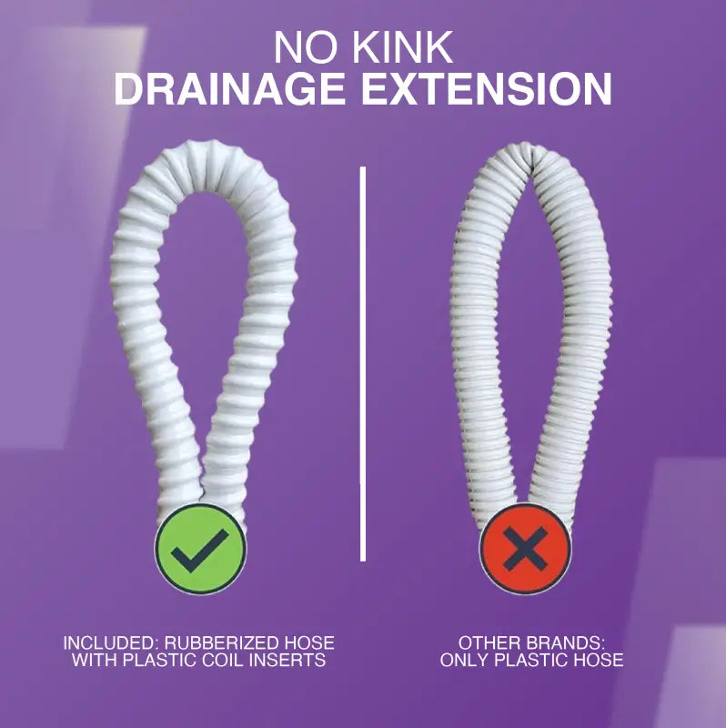 Comparison of drainage hoses for Cooper & Hunter Ductless Mini Split Olivia Series AC