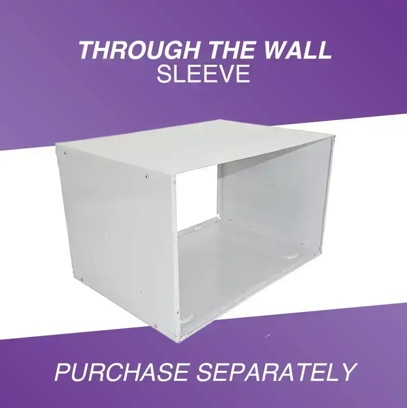 White through-the-wall sleeve for 8000 BTU 115V through-the-wall air conditioner