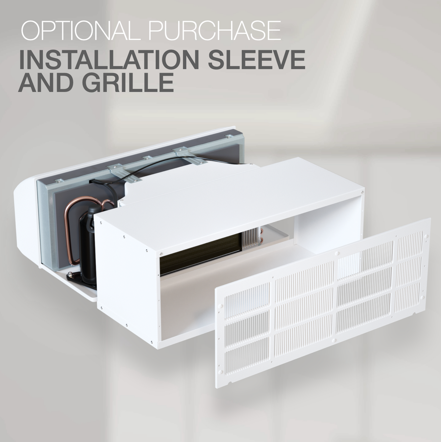 Cooper&Hunter 9,000 BTU PTAC WiFi With Installation Sleeve and Grille