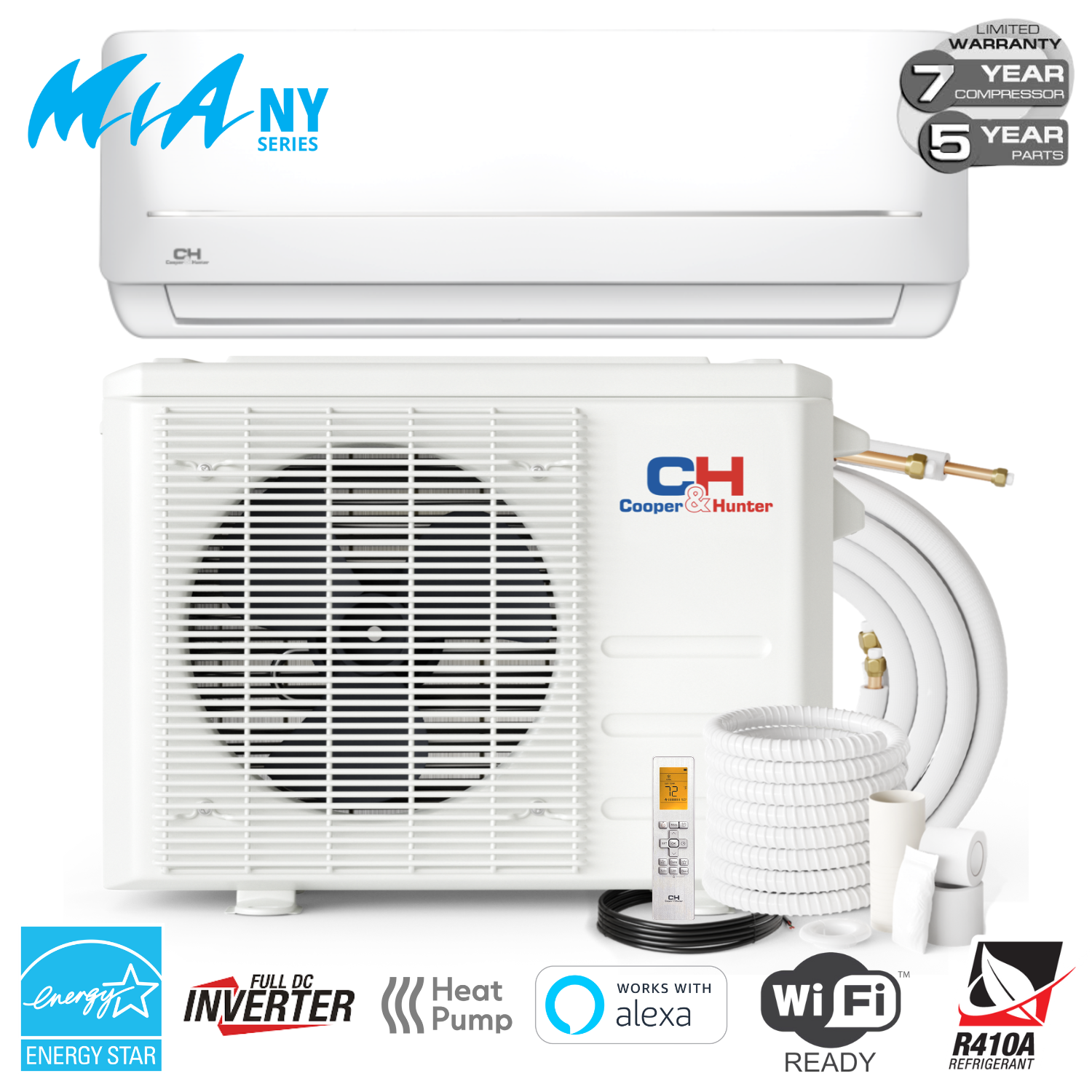 Mia NY Series Mini Split System Bundle