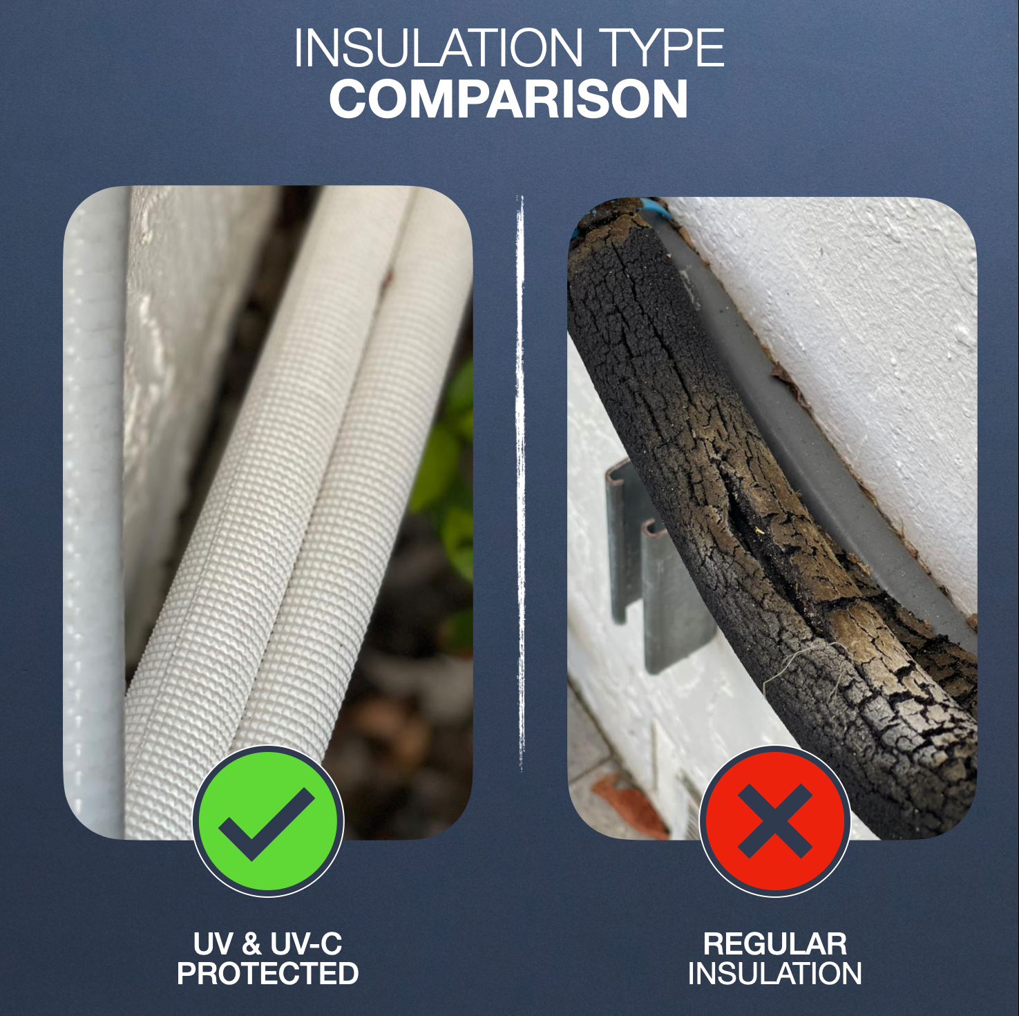 Mini Split System Insulation Type Comparison
