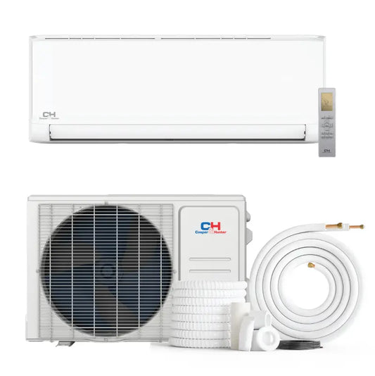 White mini-split air conditioner in the 12,000 BTU Olivia Series from minisplits4less