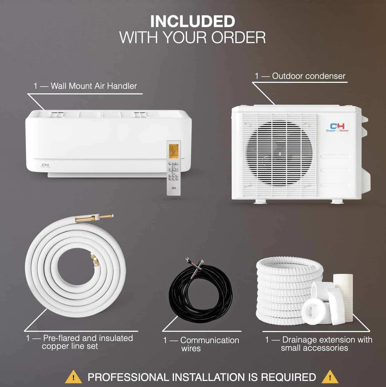 Wall Mount Mini Split System Bundle